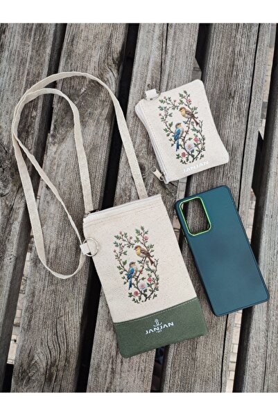 JANJAN 2 Pack, Phone Bag with Strap & Coin, Card Holder Wallet, Wallet with Strap, Mini Bag & Wallet