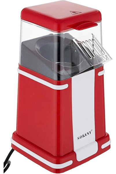 SOKANY Popcorn Maker, 1200 Watt, Red - SK-291