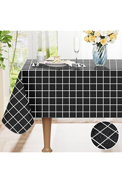 Generic Rectangle Table Cloth, Waterproof Vinyl Tablecloths with Flannel Back...