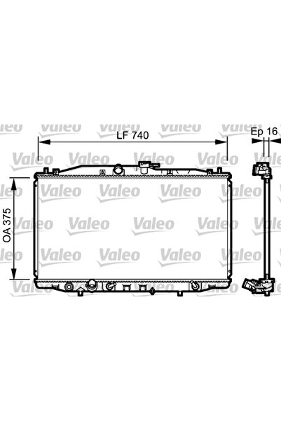 VALEO Radiator Racire Motor Honda Accord 7