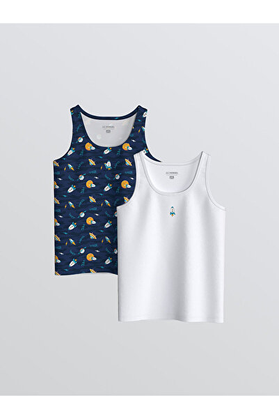 LC Waikiki Vizyon New Season Crew Neck Boys' Undershirt 2-Pack