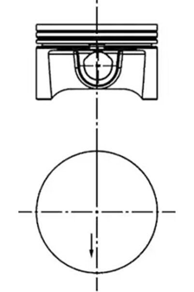Kolbenschmidt Piston Opel Astra G/Astra H/Meriva A Microbus Vauxhall Astra Mo...