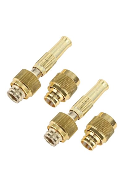 Generic 2 Set Adjustable Spray Garden Hose Nozzle, High Pressure Brass Hose N...