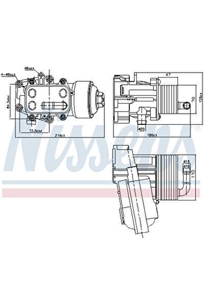 Nissens Radiator Ulei Ulei Motor Audi A6 C7