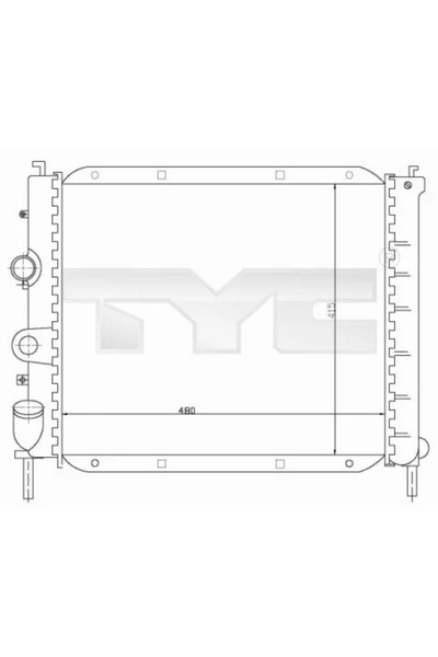 TYC Radiator Racire Motor Renault Clio 2/Kangoo Express