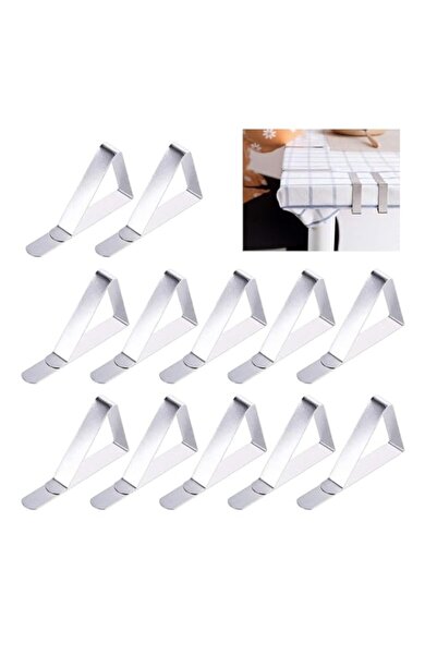 Generic HASTHIP® Table Clips for Table Cloth - 12 Piece Set of Stainless Stee...