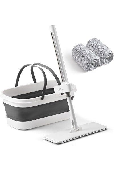 Other طقم ممسحة مسطحة ودلو قابل للطي OG7 من أوشانغ - مقبض من الفولاذ المقاوم ...