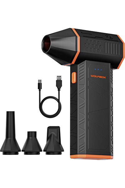 WOLFBOX منفاخ غبار كهربائي MF50، 110,000 دورة في الدقيقة، مروحة صغيرة بثلاث س...