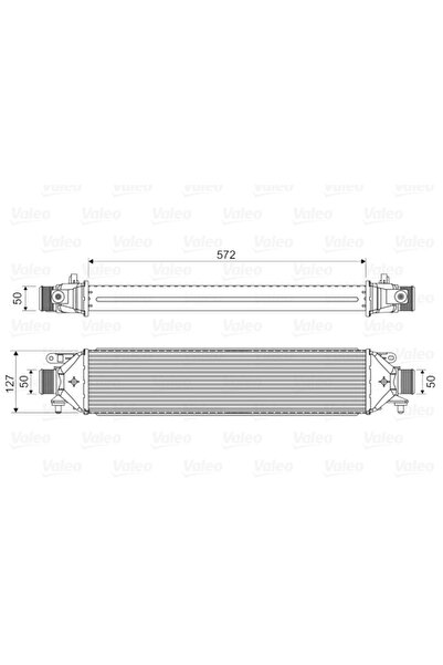 VALEO Intercooler Compresor Abarth 500 / 595 / 695/500C / 595C / 695C/Punto A...