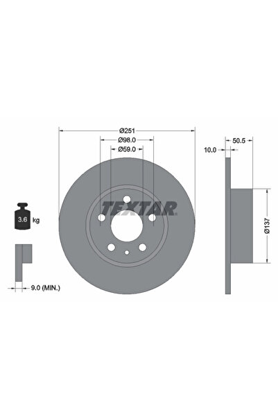 Krieger Disc Frana Alfa Romeo 147/156/164 Lancia Delta 1/Thema