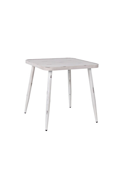 Living Accents Retro Style Sturdy Legs Metal Dining Table