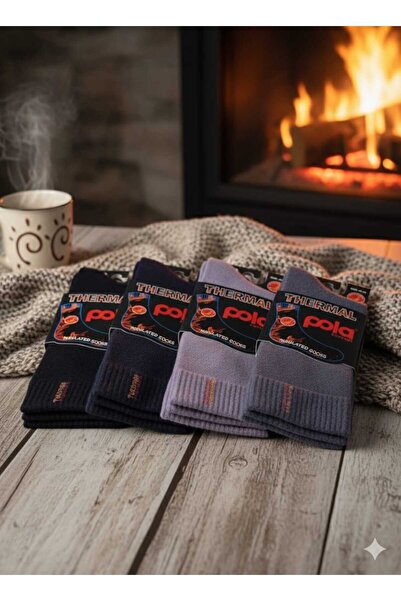 Pola Men's Thermal Socks (4 Pieces in Different Colors)
