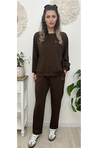 styleFlex Women's elastic viscose tracksuit with applied stones