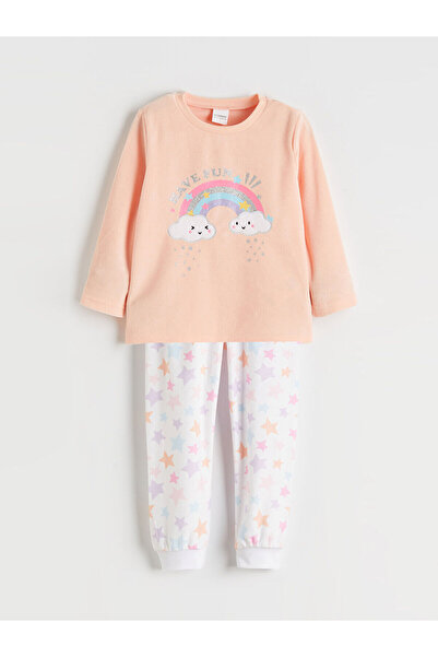 LC Waikiki Σετ πιτζάμες για κορίτσια Özmarka New Season με τύπωμα