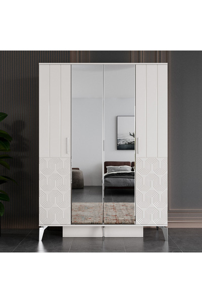 VNSMODULER Aytaşı 4 Kapılı Dolap
