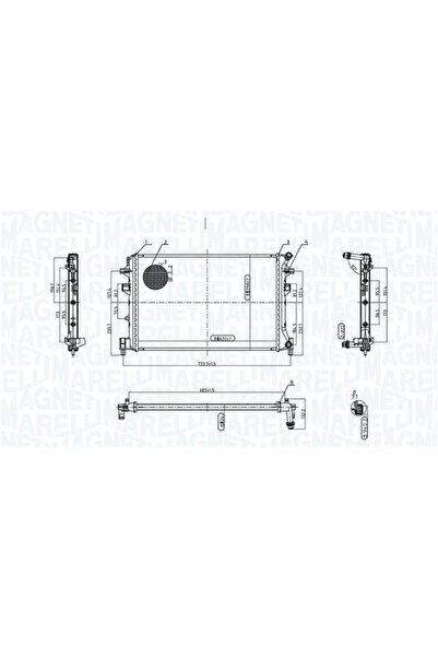 MAGNETI MARELLI Radiator Racire Motor Audi Q3 Vw Arteon/Tiguan Allspace