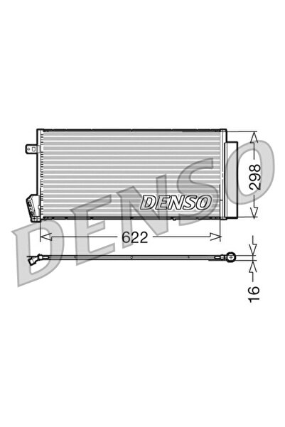 DENSO Condensator Climatizare Fiat Doblo Cargo/Doblo Bus/Doblo Platou / Sasiu