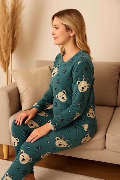 Trendnova Store KADIN PİJAM TAKIMI DESENLİ (YILBAŞI)