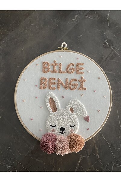 Glow Bebek kapı süsü, 30 CM hastane kapı süsü,punch nakışlı,isimli kapı süsü,hediyelik