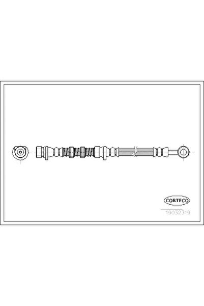 CORTECO Furtun Frana Punte Fata Land Rover Freelander 1