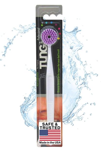 BRUSH منظف اللسان الأصلي من TUNG من Peak Essentials