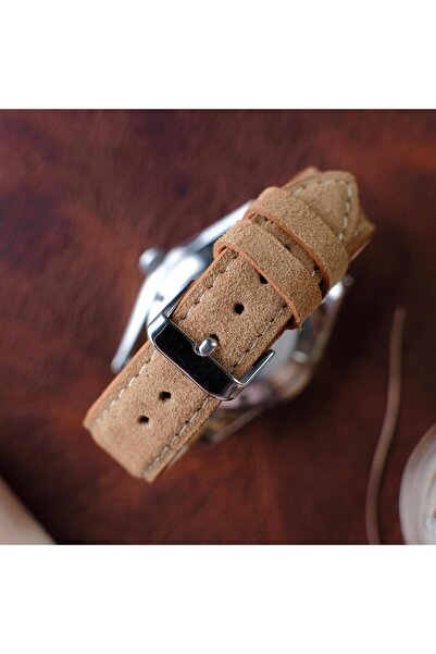 Yaydan Deri Aksesuar 21mm Açık Taba Süet Deri Kordon