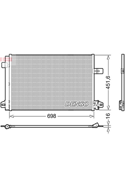 DENSO Condensator climatizare Vw Multivan T6/Transporter T6 / Caravelle T6 Bu...