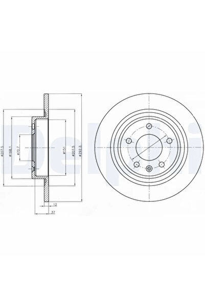 DELPHİ Disc Brake Chevrolet Cruze/Orlando Opel Astra J/Zafira Tourer C