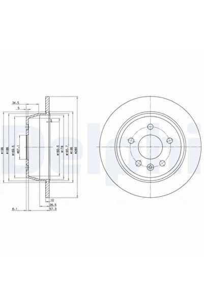 DELPHİ Disc Frana Mercedes-Benz 5-Class/Vito Bus/Vito Caroserie