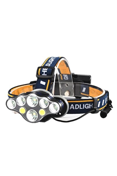 OEM Headlamp with 8 LEDs, White & Red Light, 13000 LM, 2 x 3.7V Li-ion