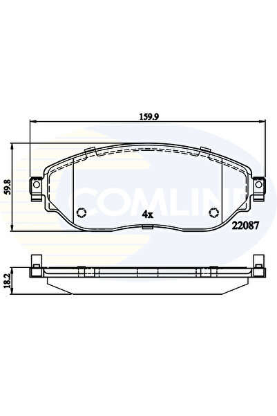 Comline Set Placute Frana Frana Disc Fiat Talento Bus/Talento Caroserie/Talen...