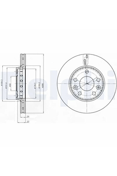 DELPHİ Disc Frana Dacia Duster Renault Duster/Fluence/Laguna 3