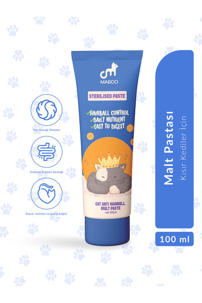 Maboo Kısır Kedi Maltı – Hairball Control, Sindirim ve Bağışıklık Desteği