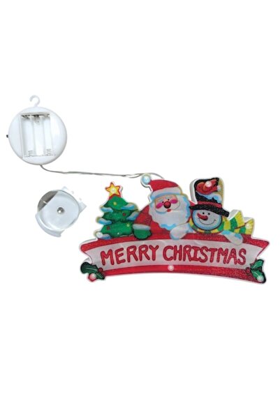 OEM Luminițe de Crăciun pentru fereastră - Siluetă de Moș Crăciun și Brad, Fu...