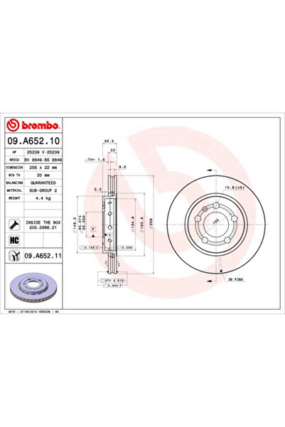 Brembo Disc Frana Audi A3/Tt Seat Leon