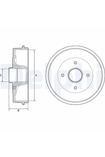 DELPHİ Спирачен барабан Renault Clio 4/Twingo 2