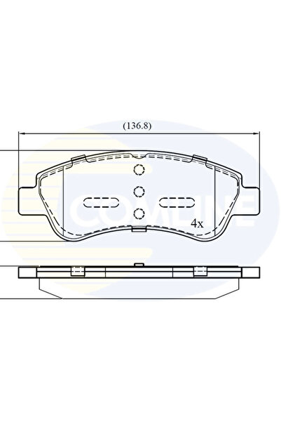 Comline Set Placute Frana Frana Disc Citroen Berlingo / Berlingo First Microb...