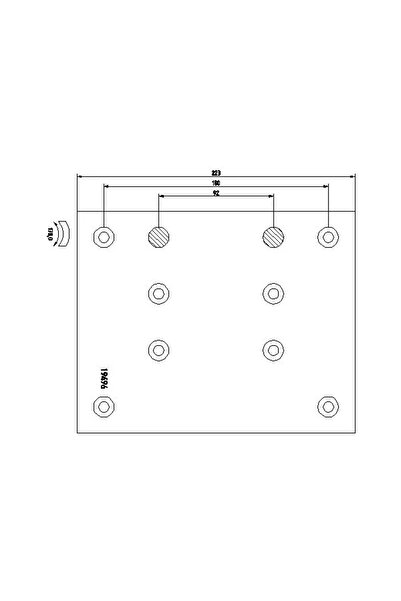 TEXTAR Set Garnituri De Frictiune Frana Tambur Man F2000/F90/M 2000 L Mercede...