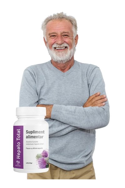 Sanoverde Total Supliment alimentar pentru Steatoza Hepatica ( Ficat Gras ), hepatita, ciroza, Hepato Total, 60 caps