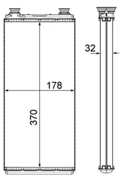 MAHLE Cabin Heating Heat Exchanger Erf Ect Man Foc/Tga/Tgl 1