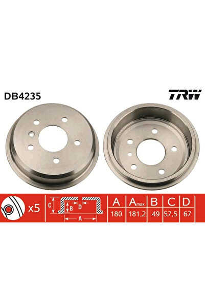 TRW Tambur Frana Mercedes-Benz A-Class