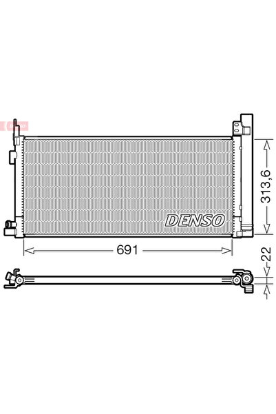 DENSO Condensator Climatizare Toyota Rav 4 5
