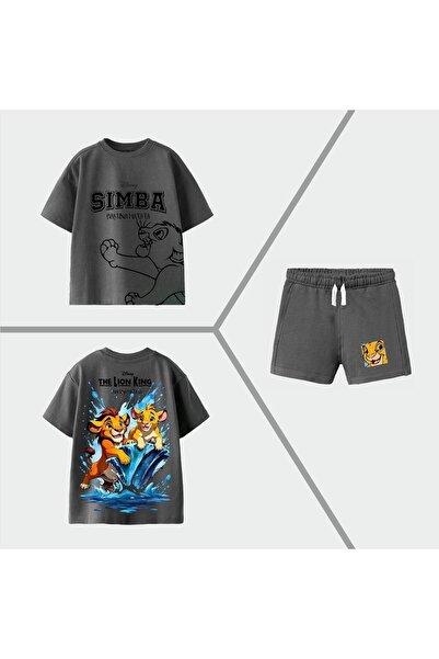 EKNKİDS Boy's Summer Shorts Bottom Top Suit