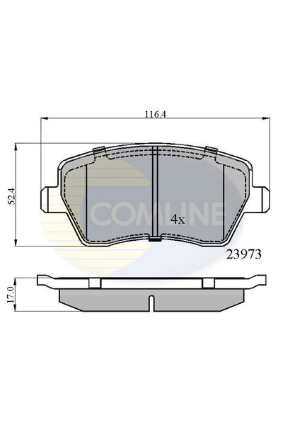 Comline Set Placute Frana Frana Disc Dacia Duster/Logan Mcv/Logan Pick-Up Nis...