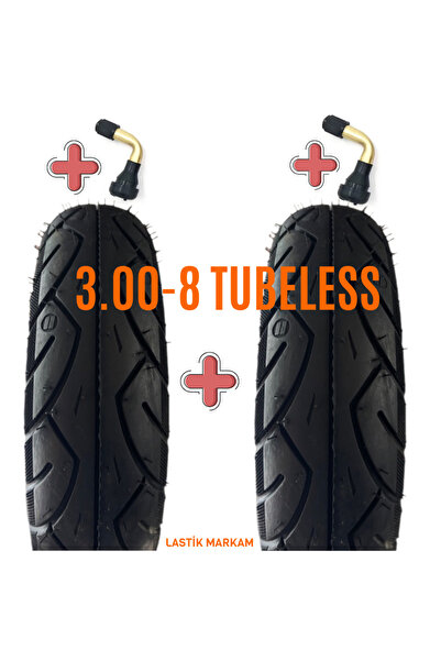 Billas 2 ADET 3.00-8 TUBELESS DIŞ LASTİK-2025