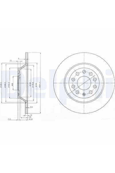 DELPHİ Audi A6 Allroad C6/A6 C5/A6 C6 Brake Disc