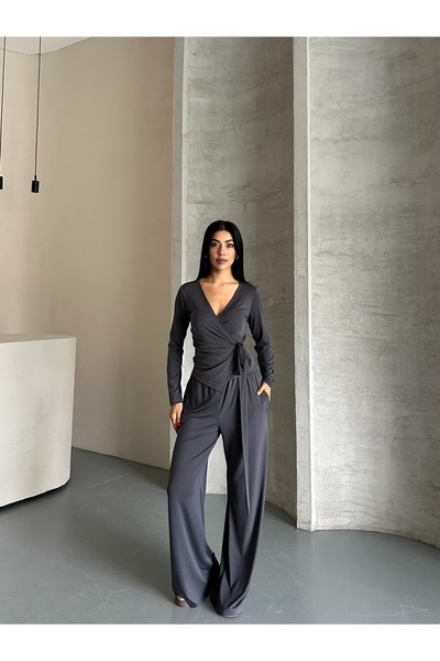 Marbella Women's Modal Fabric Double Bottom Top Set