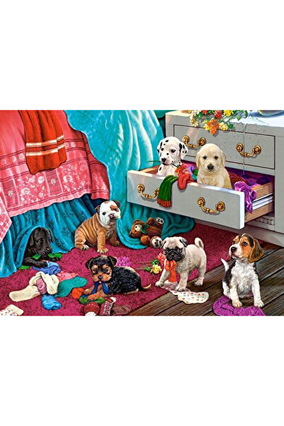 Castorland Puzzle 300 pieces Puppies in the Bedroom 30392