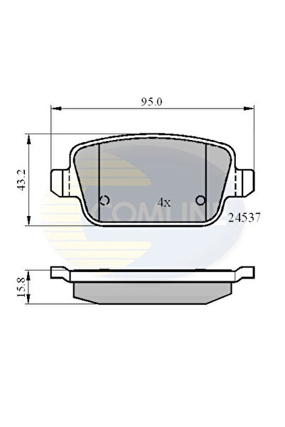 Comline Set Placute Frana Frana Disc Ford Galaxy 2/Mondeo 4/S-Max Land Rover ...