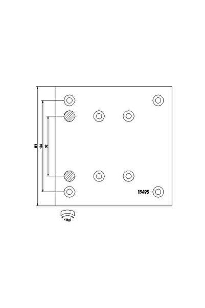 TEXTAR Set Garnituri De Frictiune Frana Tambur Man F90/M 2000 L/Tga Mercedes-...